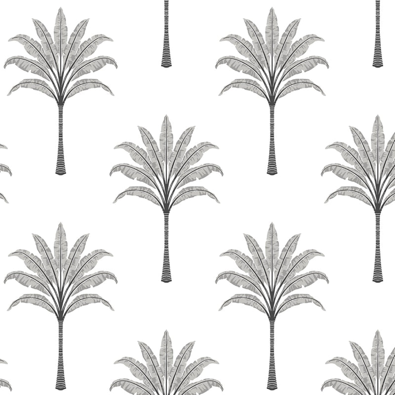 media image for Montgomery Palm Peel & Stick Wallpaper in Harbor Grey 275