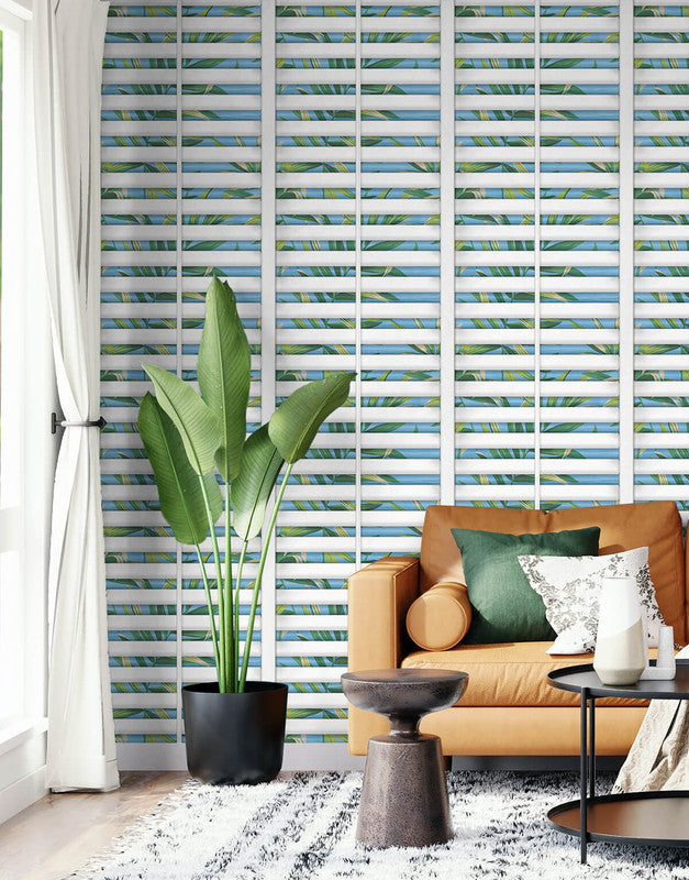 media image for Richwood Shutters Peel & Stick Wallpaper in Ciel 215