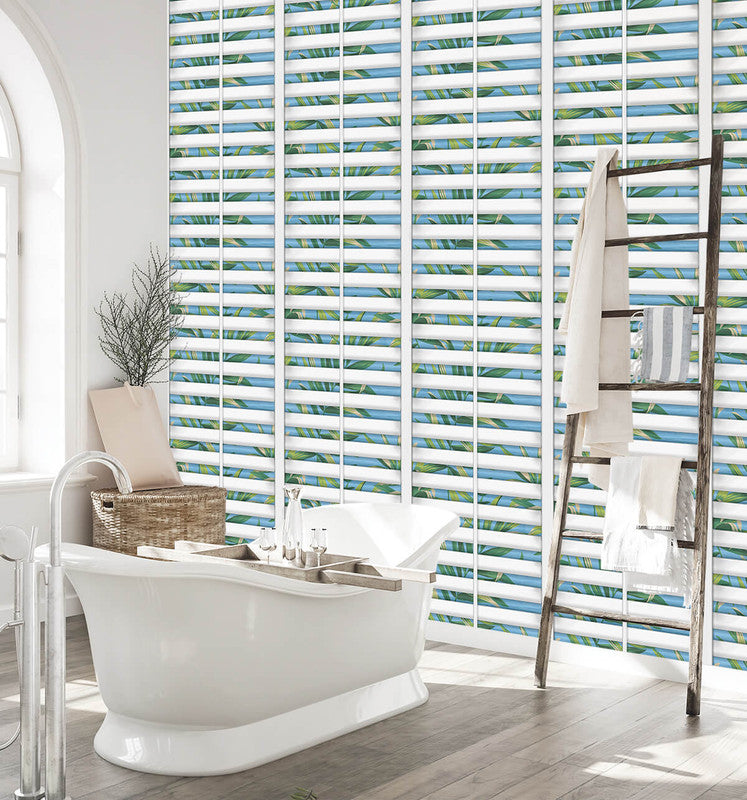 media image for Richwood Shutters Peel & Stick Wallpaper in Ciel 288