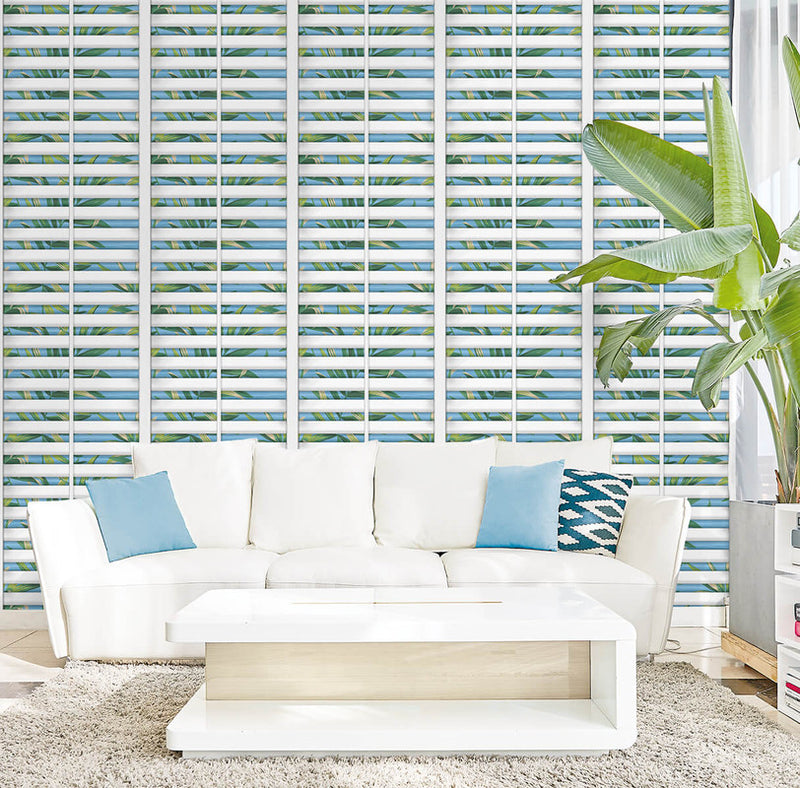 media image for Richwood Shutters Peel & Stick Wallpaper in Ciel 217