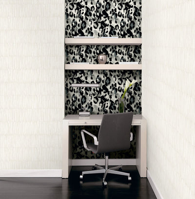 product image for Leopard Print Peel & Stick Wallpaper in Anchored Grey 17