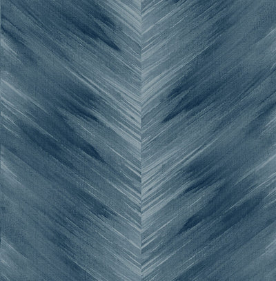 product image for Washed Chevron Peel & Stick Wallpaper in Blue Lake 83