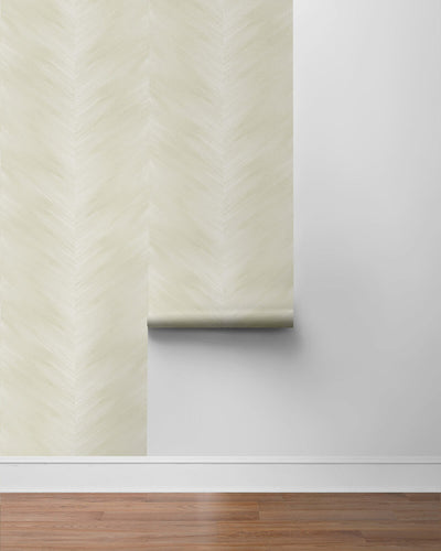 product image for Washed Chevron Peel & Stick Wallpaper in Lace 21