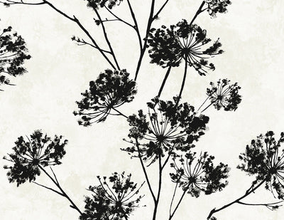 product image of Dandelion Floral Peel & Stick Wallpaper in Ebony 546