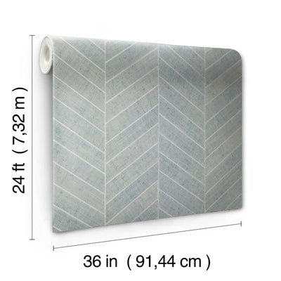product image for Atelier Herringbone Wallpaper in Lagoon 16