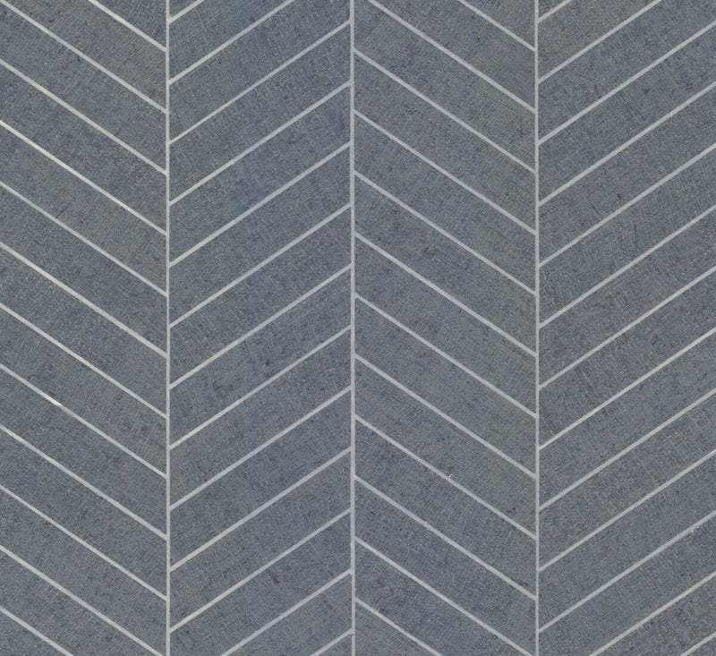 media image for Atelier Herringbone Wallpaper in Steel Blue 219
