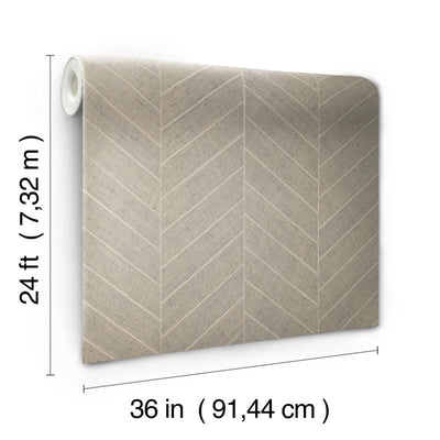 product image for Atelier Herringbone Wallpaper in Linen 47