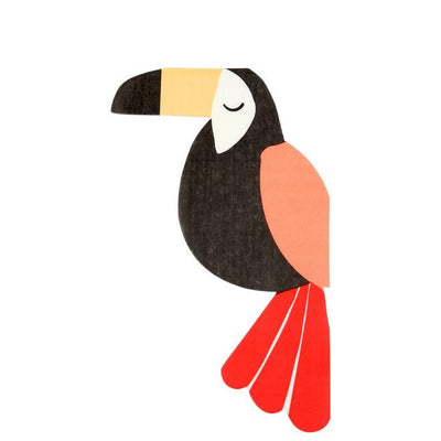 product image of go wild toucan napkins by meri meri 1 584