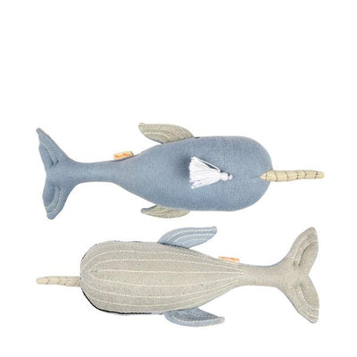 product image for milo narwhal small toy by meri meri 4 49