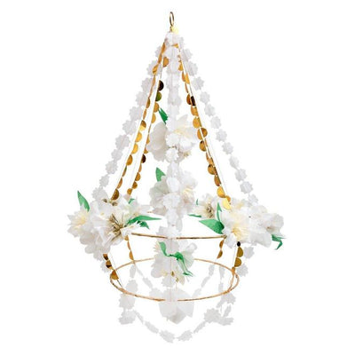 product image of white blossom chandelier by meri meri 1 513