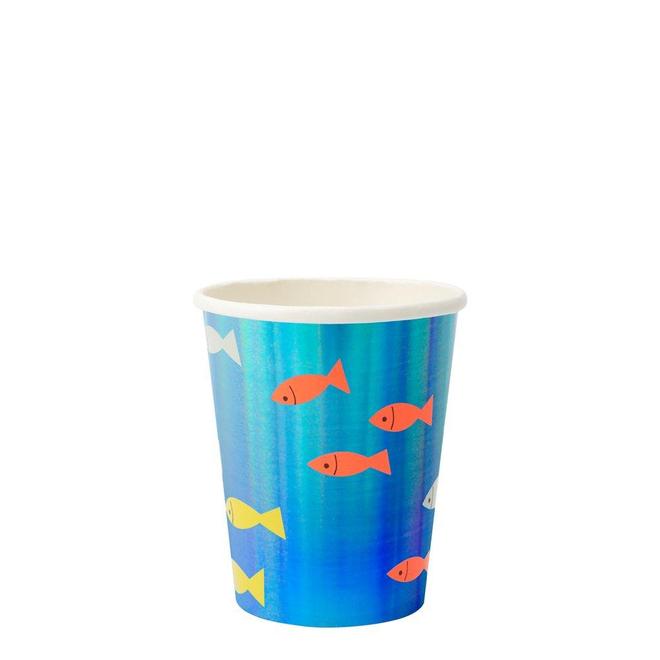media image for under the sea party cups by meri meri 1 212
