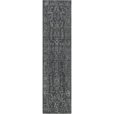 product image for Hightower HTW-3002 Hand Knotted Rug in Charcoal & Light Gray by Surya 8