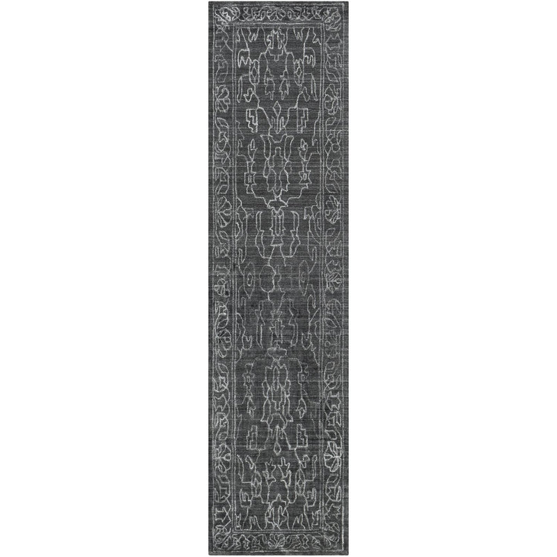 media image for Hightower HTW-3002 Hand Knotted Rug in Charcoal & Light Gray by Surya 21