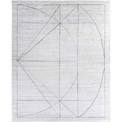 product image for Hightower HTW-3010 Hand Knotted Rug in Medium Gray & White by Surya 17