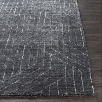 product image for Hightower HTW-3011 Hand Knotted Rug in Charcoal & Black by Surya 39