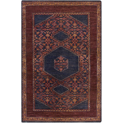 product image of Haven HVN-1216 Hand Knotted Rug in Burgundy & Dark Purple by Surya 533