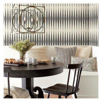 product image for Handloom Peel & Stick Wallpaper in Black by Joanna Gaines for York Wallcoverings 24