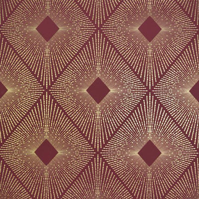 product image of Harlowe Wallpaper in Red and Gold by Antonina Vella for York Wallcoverings 526