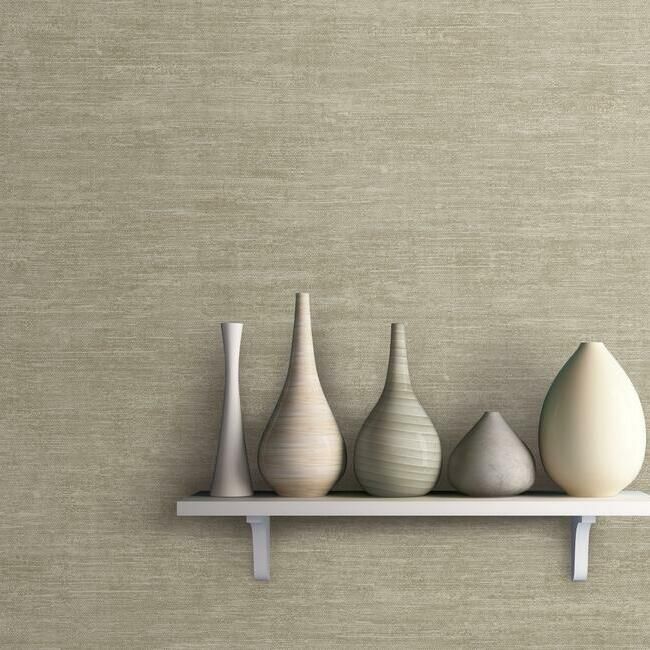 media image for Heathered Wool Wallpaper in Beige by Antonina Vella for York Wallcoverings 237