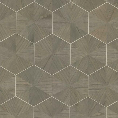 product image for Hexagram Wood Veneer Wallpaper in Brown from the Traveler Collection by Ronald Redding 71