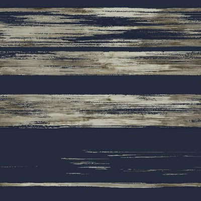 product image of sample horizontal dry brush wallpaper in navy from the ronald redding 24 karat collection by york wallcoverings 1 563