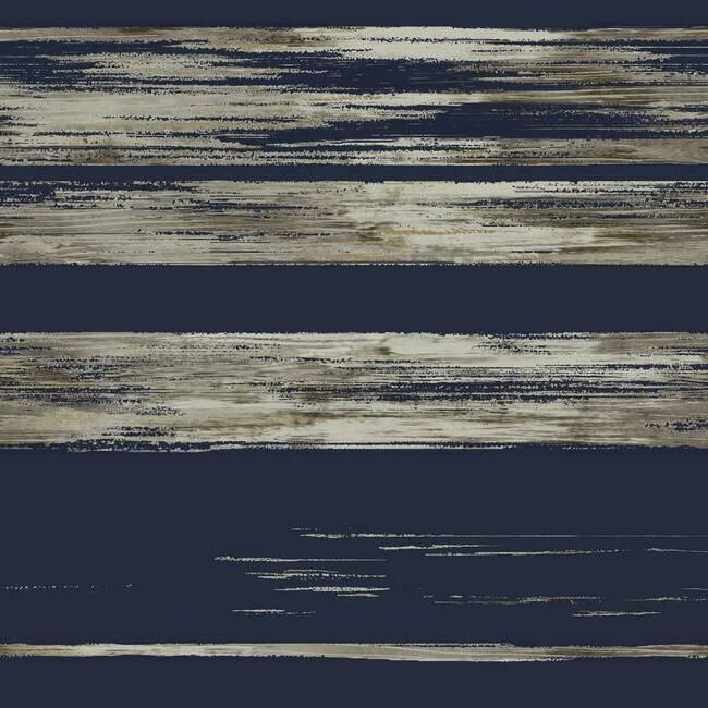 media image for sample horizontal dry brush wallpaper in navy from the ronald redding 24 karat collection by york wallcoverings 1 24