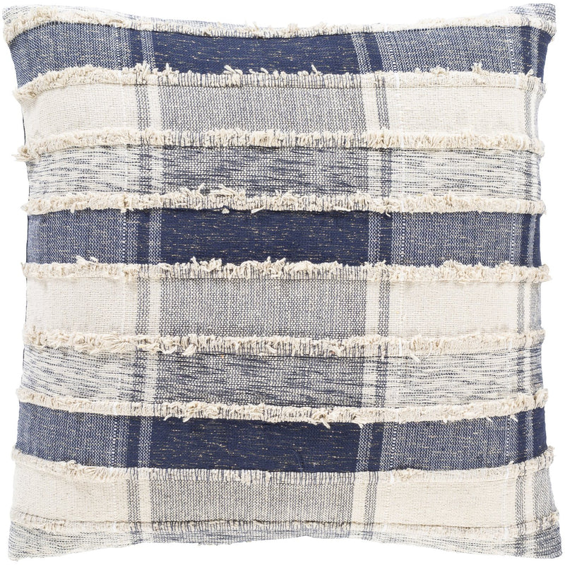 media image for Ibiza IBZ-001 Woven Pillow in Dark Blue & Beige by Surya 297