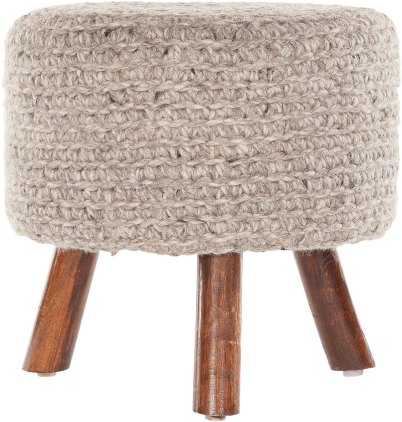 media image for ida natural mix handmade stool by chandra rugs ida40400 stool 1 215