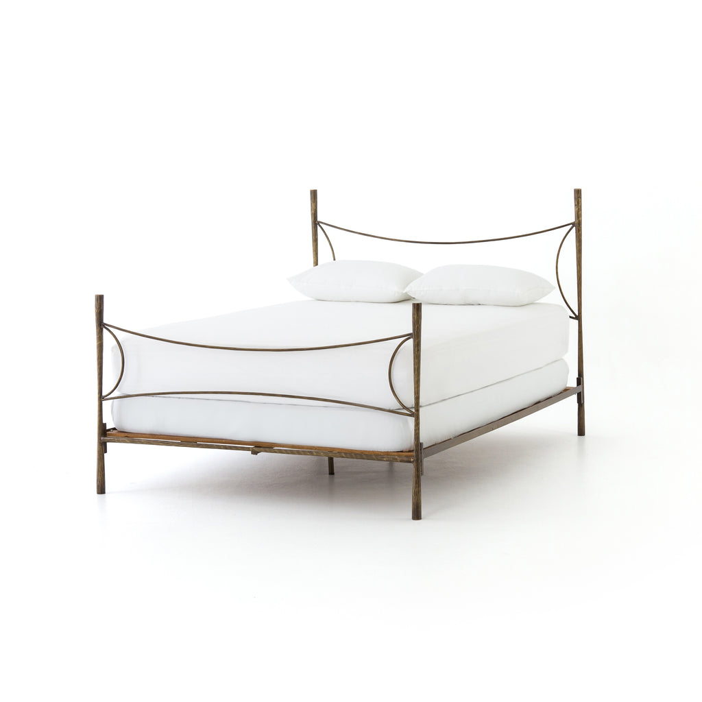 Shop Westwood Bed in Antique Brass | Burke Decor