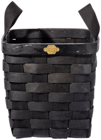 product image for wooden basket black square design by puebco 7 21