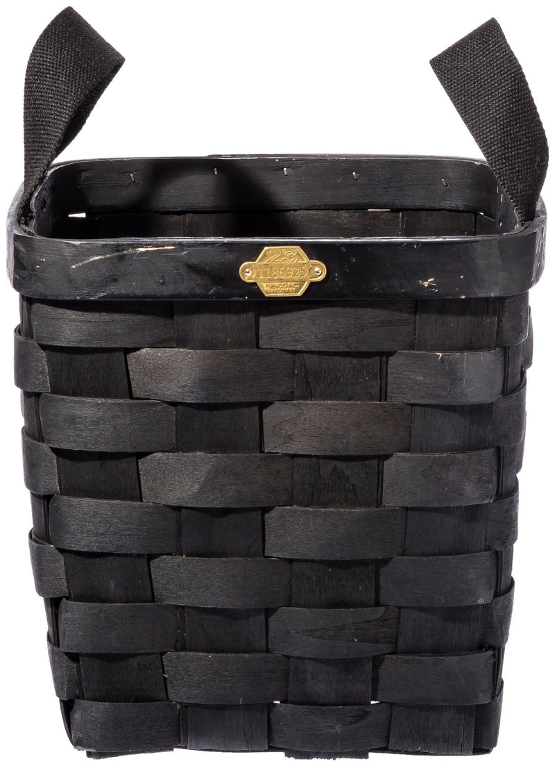 media image for wooden basket black square design by puebco 7 217