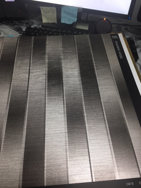 media image for Desire Nickel Optical Stripe Wallpaper 238