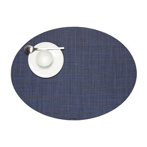 media image for mini basketweave oval placemat by chilewich 100130 002 11 283