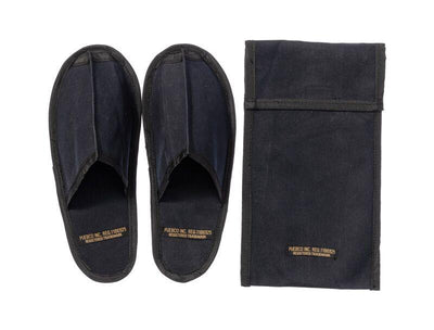 product image of waxed canvas portable slipper large black design by puebco 1 536
