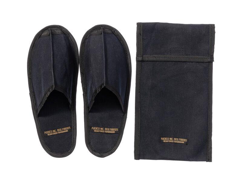 media image for waxed canvas portable slipper large black design by puebco 1 22