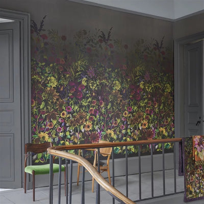product image for Indian Summer Wall Mural in Graphite from the Zardozi Collection by Designers Guild 68