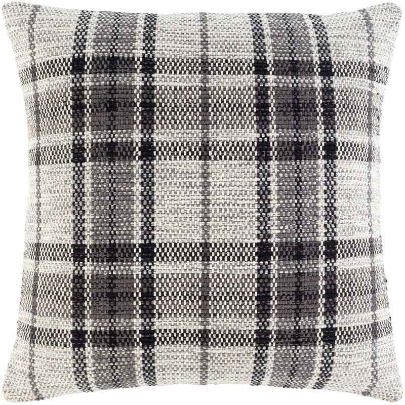 media image for Jacobean JBN-002 Hand Woven Pillow in Charcoal & Beige by Surya 236