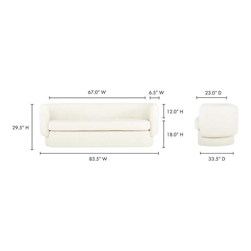 media image for Koba Sofa Maya White 11 253