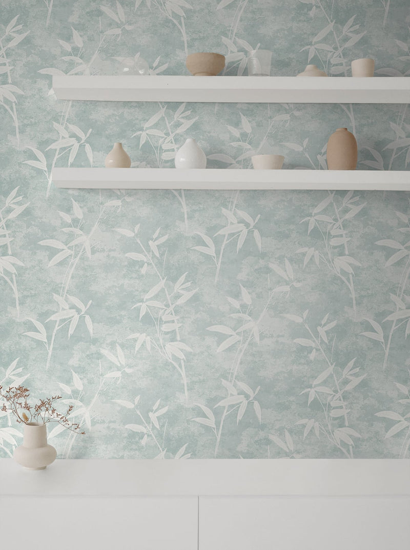 media image for Honshu Bamboo Lakeside Wallpaper from the Japandi Collection by Seabrook Wallcoverings 227