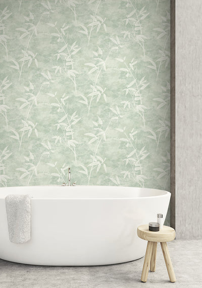 product image for Honshu Bamboo Seafoam Wallpaper from the Japandi Collection by Seabrook Wallcoverings 77