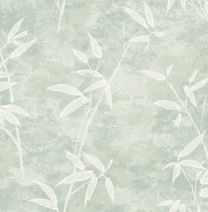 media image for Honshu Bamboo Seafoam Wallpaper from the Japandi Collection by Seabrook Wallcoverings 291