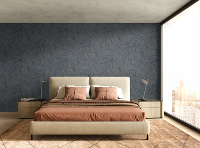 product image for Mari Navy Blue Wallpaper from the Japandi Collection by Seabrook Wallcoverings 4