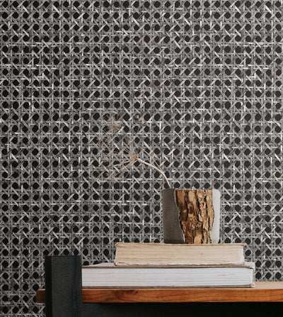 product image for Mika Onyx Wallpaper from the Japandi Collection by Seabrook Wallcoverings 67