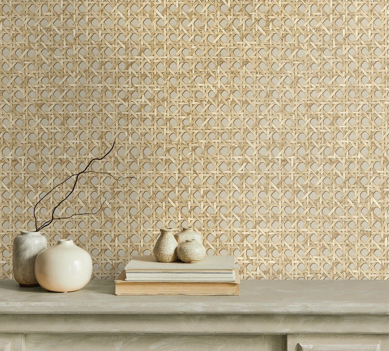 media image for Mika Hemp Wallpaper from the Japandi Collection by Seabrook Wallcoverings 282