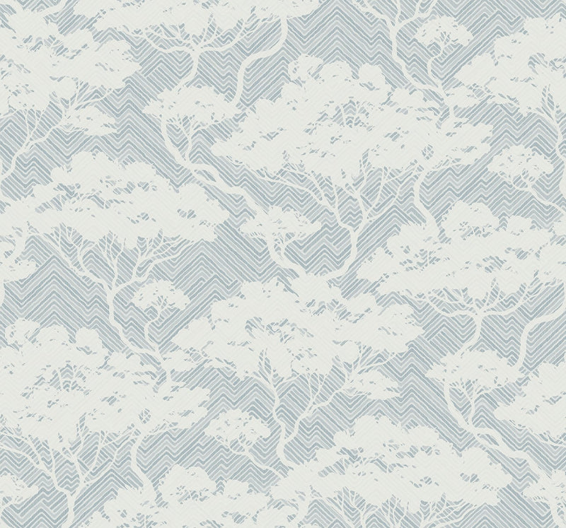 media image for Nara Blue Mist Wallpaper from the Japandi Collection by Seabrook Wallcoverings 261