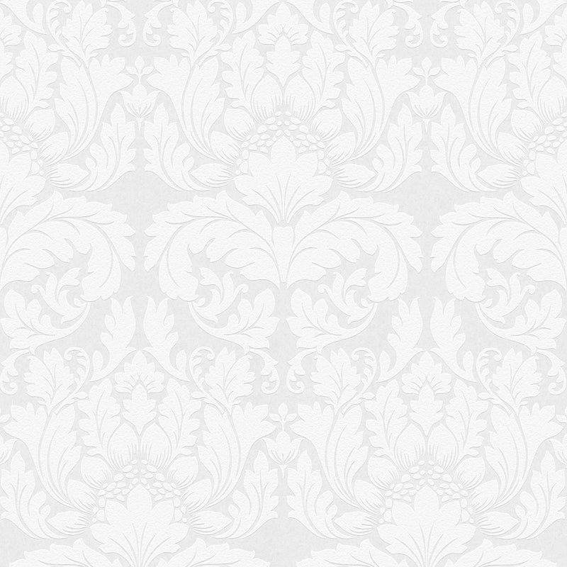 media image for sample jan white damask paintable wallpaper by brewster home fashions 1 217