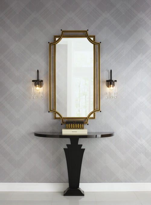 Shop Jazz Age Wallpaper in Grey and Metallic from the Deco Collection ...