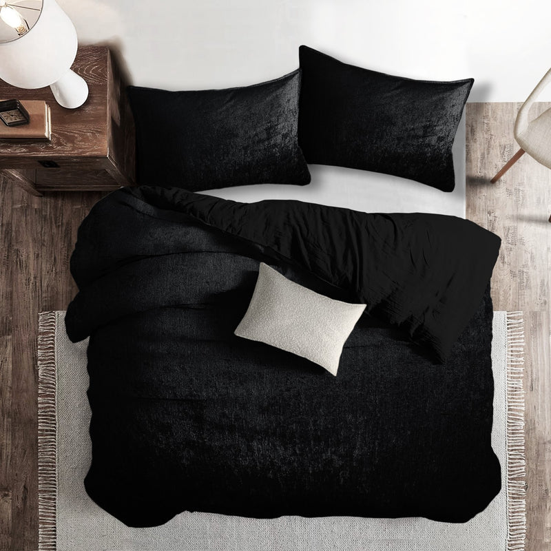 media image for Juno Velvet Black Bedding 5 290