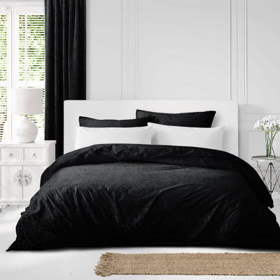 product image for Juno Velvet Black Bedding 4 78