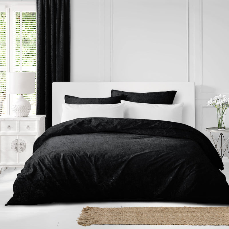 media image for Juno Velvet Black Bedding 4 238